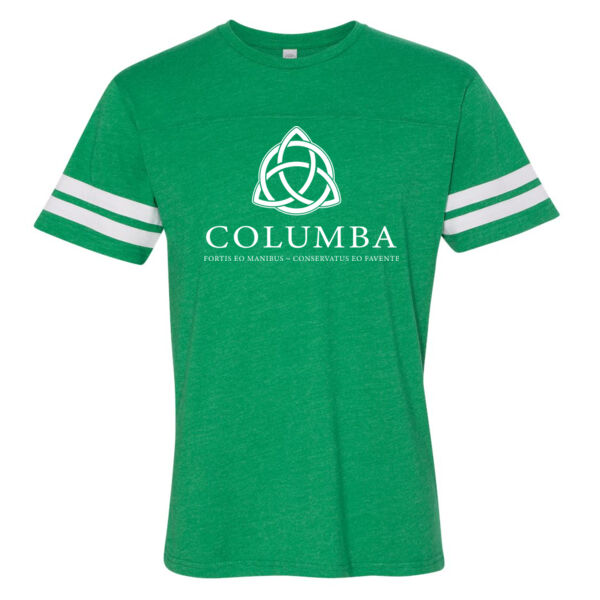 LAT - Adult Football Fine Jersey Tee - Printed Logos Thumbnail